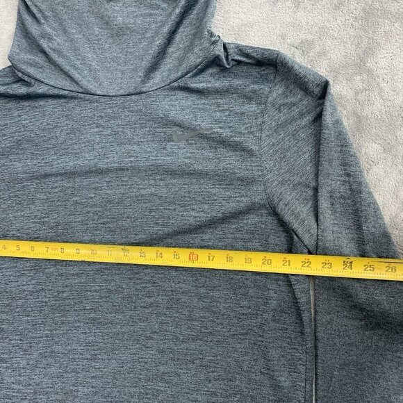Nike Elite Hoodie Mens XL Gray Dri-Fit Pullover Basketball Top Training 829352 - Picture 3 of 10